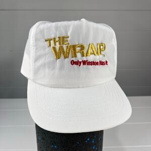 Winston The Wrap Vintage cigarette promo White Hat SnapBack